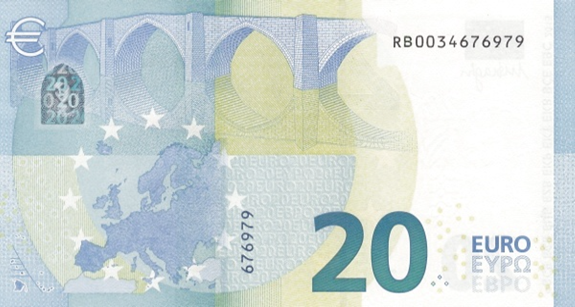P22RB European Union - 20 Euro (2015-Draghi)